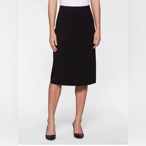 MISOOK Women’s  Straight thin Knit Skirt, Black Size L